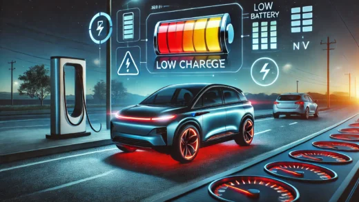 EV Battery Drops Below 25% Charge