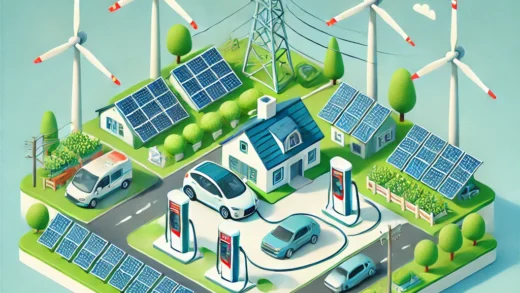 Sustainable EV Charging for Small Communities