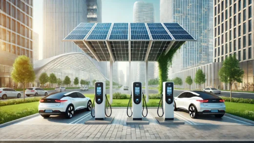 Solar panels for EV charging