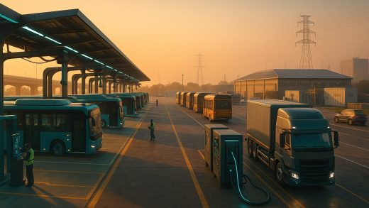 E-Bus and E-Truck Depots of the Future: India’s Electrification Roadmap